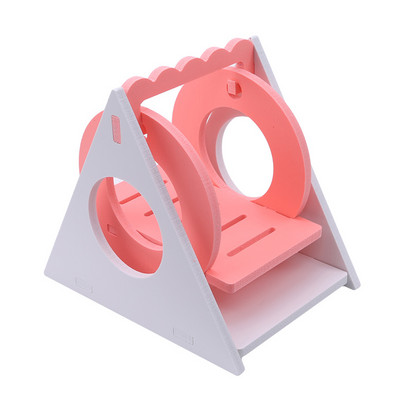 Jucării pentru hamsteri Leagăn ecologic din lemn pentru animale de companie, culoare bomboană, șoareci, șobolan, șoarece, produse pentru animale de companie, accesorii jucării, leagăne creative