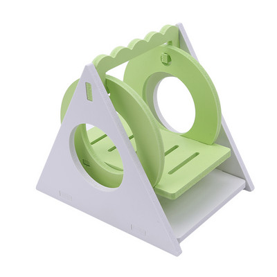 Jucării pentru hamsteri Leagăn ecologic din lemn pentru animale de companie, culoare bomboană, șoareci, șobolan, șoarece, produse pentru animale de companie, accesorii jucării, leagăne creative