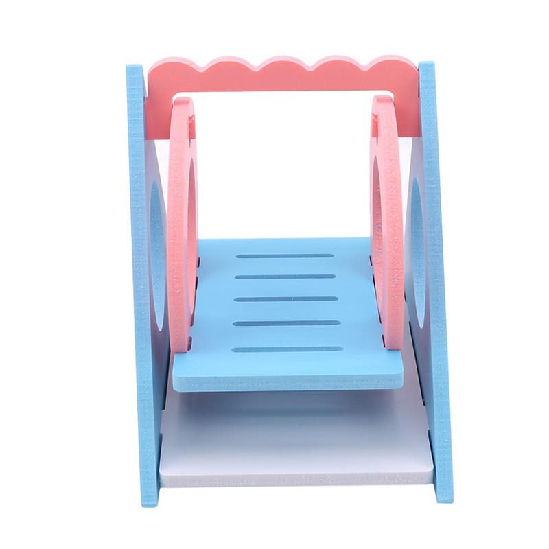 Jucării pentru hamsteri Leagăn ecologic din lemn pentru animale de companie, culoare bomboană, șoareci, șobolan, șoarece, produse pentru animale de companie, accesorii jucării, leagăne creative