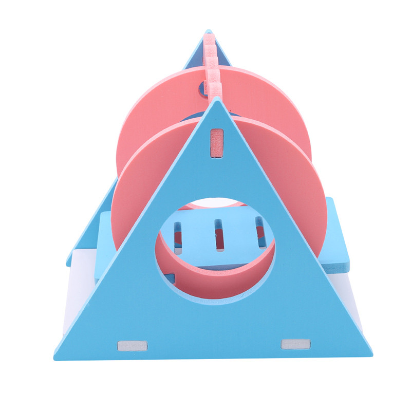 Jucării pentru hamsteri Leagăn ecologic din lemn pentru animale de companie, culoare bomboană, șoareci, șobolan, șoarece, produse pentru animale de companie, accesorii jucării, leagăne creative