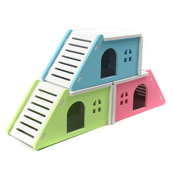 Pet Hedgehog Castle Παιχνίδι για κατοικίδια Κατοικία με θέα στο κατάστρωμα Προϊόντα κατοικίδιων ζώων 1 PC Hamster House Hamster Nest Wooden