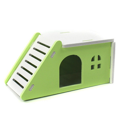 Lemmikloomade siili lossi mänguasi Lemmikloomade maja vaateplatvormi redel lemmikloomatooted 1 tk Hamstri maja Hamstri pesa puidust