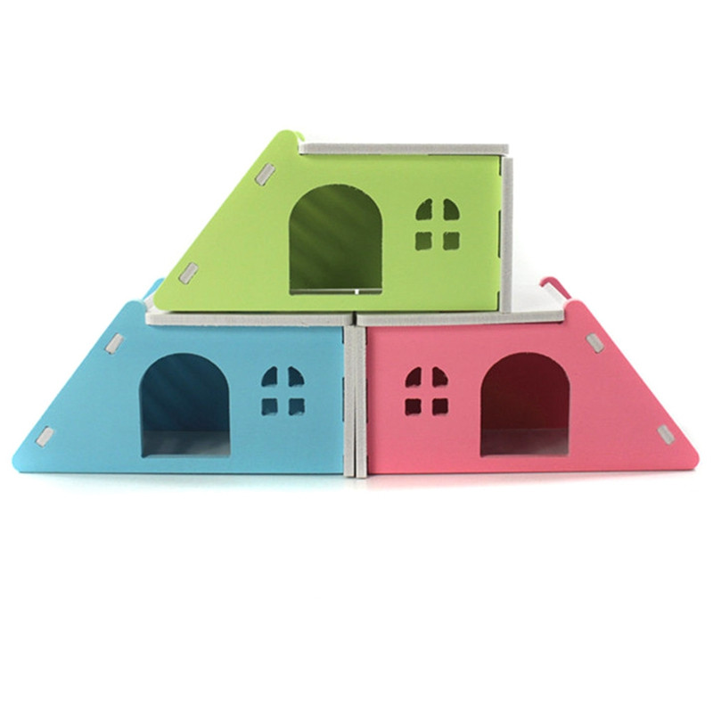 Lemmikloomade siili lossi mänguasi Lemmikloomade maja vaateplatvormi redel lemmikloomatooted 1 tk Hamstri maja Hamstri pesa puidust