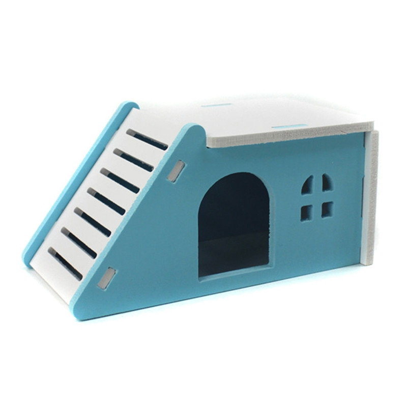 Lemmikloomade siili lossi mänguasi Lemmikloomade maja vaateplatvormi redel lemmikloomatooted 1 tk Hamstri maja Hamstri pesa puidust