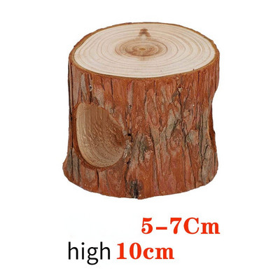 Hamster din lemn natural tunel șoarece tub jucărie trunchi gol din pădure