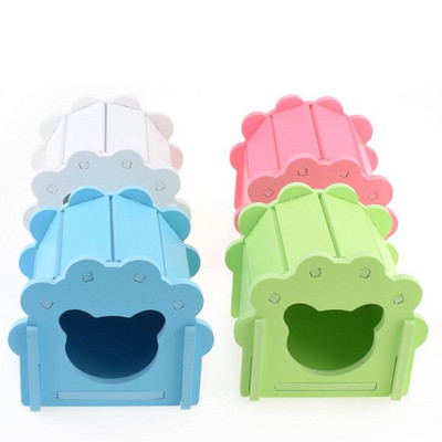 Hamac mic pentru casă pentru animale de companie pentru Summar, lemn natural, lemn, jucării pentru casă de hamster, cuib de dormit, cușcă de jucărie, accesorii