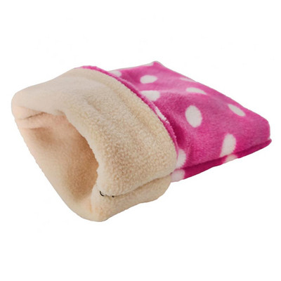 Armas mini merisea täpiline plüüsis magamiskott lemmiklooma voodipesa hamstrile