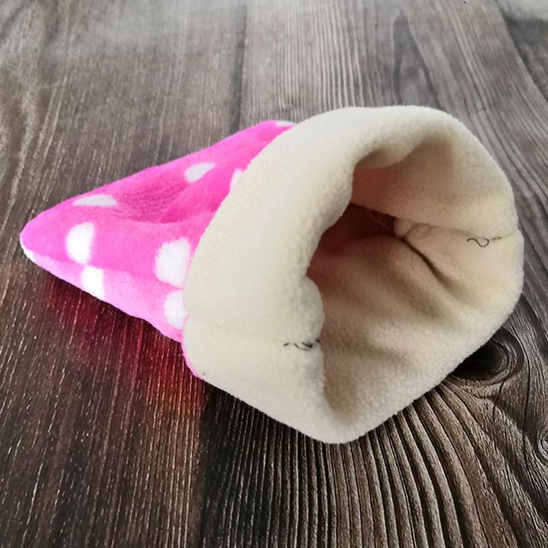 Armas mini merisea täpiline plüüsis magamiskott lemmiklooma voodipesa hamstrile