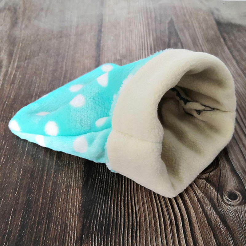 Armas mini merisea täpiline plüüsis magamiskott lemmiklooma voodipesa hamstrile