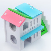 Platformă din lemn pentru teren de joacă pentru hamsteri Jucărie pentru rozătoare Jucărie naturală pentru ascunzătoare