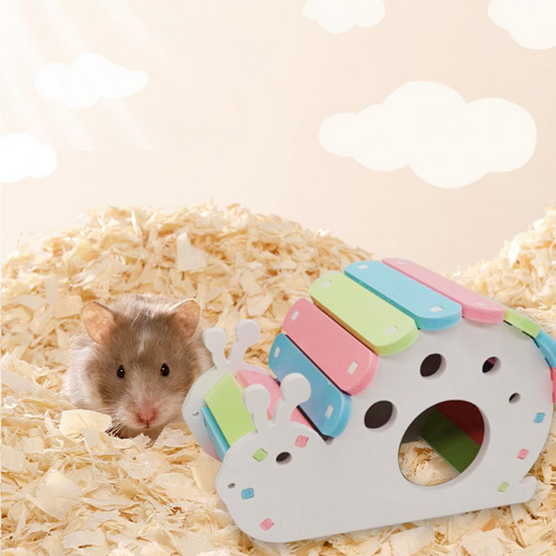 Χάμστερ Σπίτι Αδιάβροχο κρησφύγετο ινδικού χοιριδίου Σπίτι Ζωντανή Καλύβα Κρησφύγετο Αρουραίων Θυρίδα ασφαλείας Σπίτι