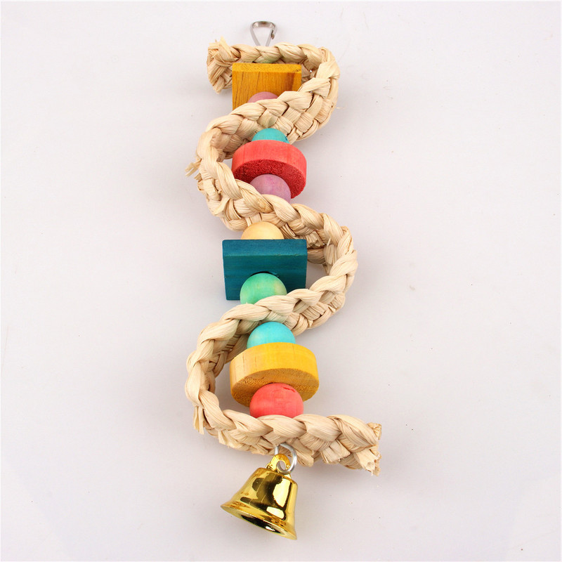 Lemmiklind papagoi mänguasjakomplekt närimis- ja seismismänguasjad kellukestega väikestele lindudele Kukepapagoi papagoi papagoi kakaduu armulind