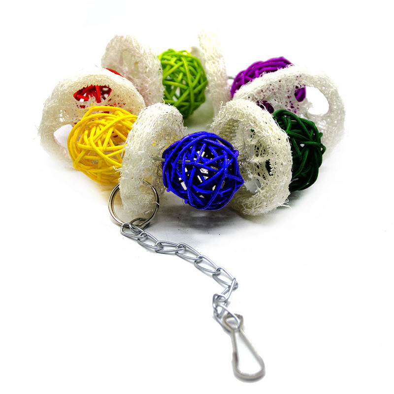 Putnu rotaļlietas papagaiļiem Aksesuāri Lufa Cockatiel Asaris Budgie Papagailis Būra rotājums Āfrikas pelēks jouet oiseaux