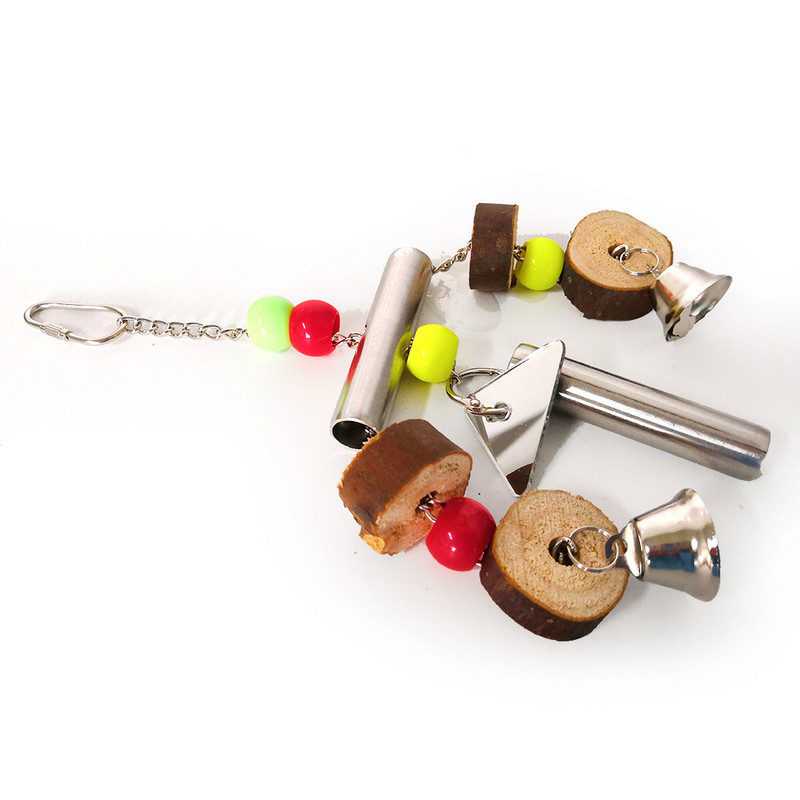 Jucărie pentru papagal Leagăn din oțel inoxidabil Suport de joacă pentru pasăre Jucării pentru mușcături Accesorii pentru animale de companie Decor cușcă Accesorii pentru păsări