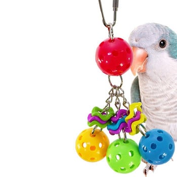 1 Pc Parrot Chew Toy Bird Toy Πολύχρωμη μπάλα παπαγάλος Bird Parakeet Bite Climbing Παίξτε Κρεμαστό παιχνίδι Διακοσμητικό κλουβί για κατοικίδια Αξεσουάρ πουλιών