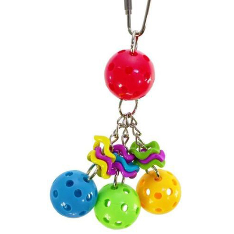 1 gab. Papagaiļa košļājamā rotaļlieta Putnu rotaļlieta Krāsaina bumbiņa Papagailis Papagailis Kodiens Kāpšana Rotaļlieta Karājas Rotaļlieta Mājdzīvnieku būra dekors Putnu aksesuāri