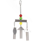 Dorakitten 1 gab papagaiļu zvaniņu rotaļlietu statīvs Radošs nerūsējošā tērauda vāveres zvaniņš asari zvans putnu būrī rotaļlieta mājdzīvnieku piederumi putnu labvēlības