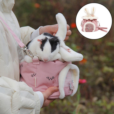 Légáteresztő hörcsög hordtáska utazó hordozó mókus sün számára