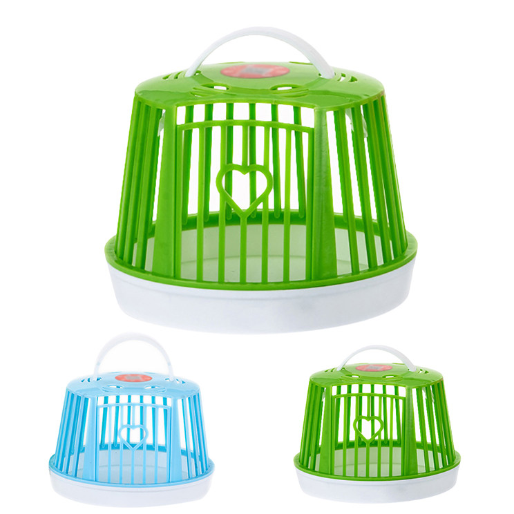 Mini cușcă drăguță pentru hamster de capacitate mare, cușcă portabilă pentru hamster, cu un singur strat, pentru animale mici, pentru transportul animalelor de companie