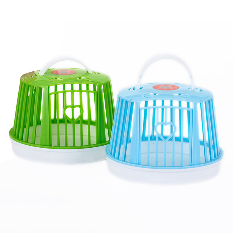 Mini cușcă drăguță pentru hamster de capacitate mare, cușcă portabilă pentru hamster, cu un singur strat, pentru animale mici, pentru transportul animalelor de companie