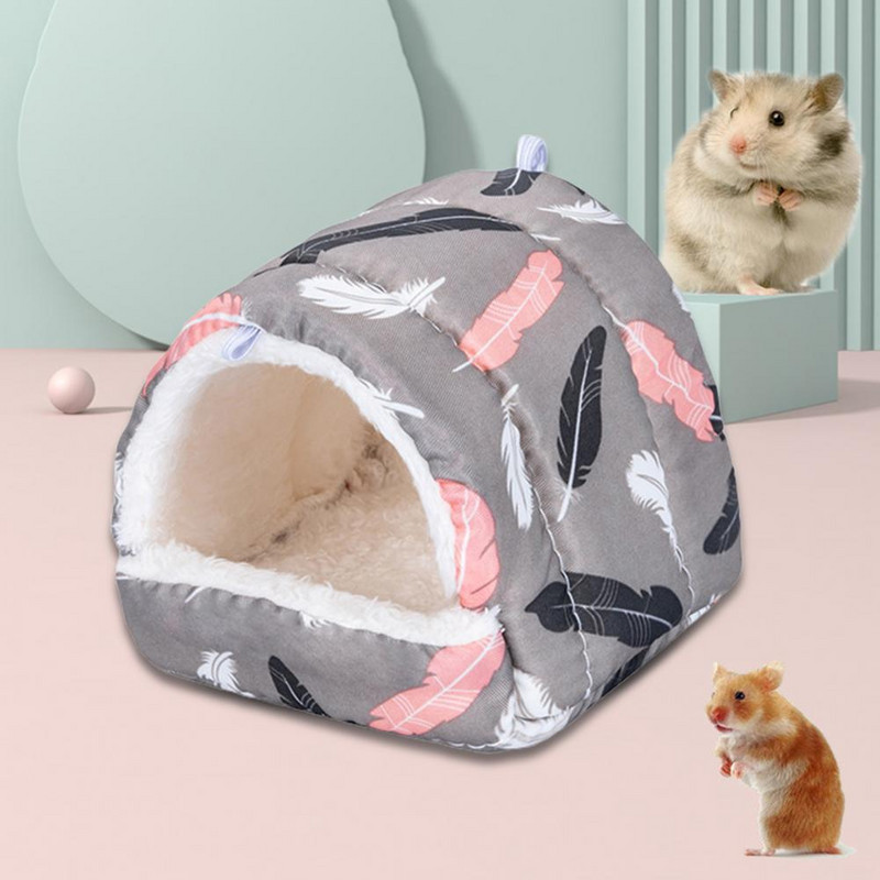 Hamstripesa suur ruum, riie puhata ja magada kirsimustriga oravamaja Hamstri maja sügiseks