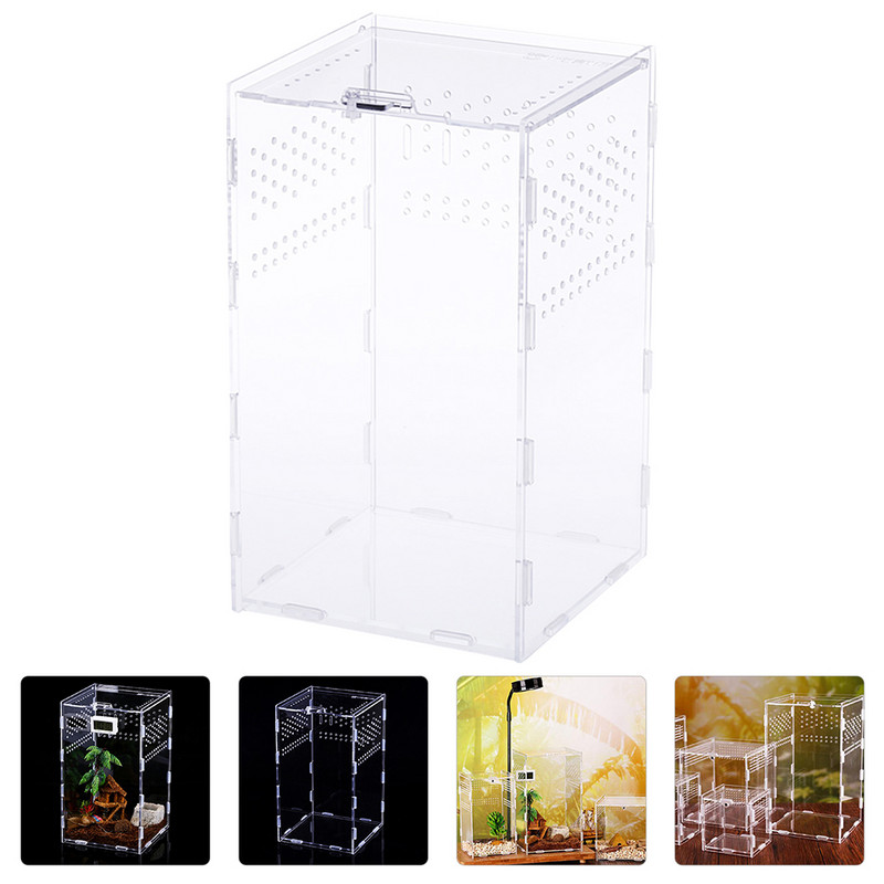 Roomajate kastid Clearpet Kasvatajakastid Konteinerid Kasvatajad Sisalike elupaiga inkubaatorid Läbipaistvad ämblikuhoidikud