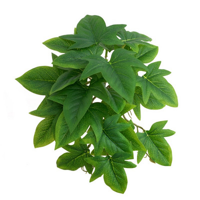 Φυτά Terrarium Τεχνητά για Διακοσμήσεις Οικοτόπων με Τροπικά Φύλλα Ερπετών