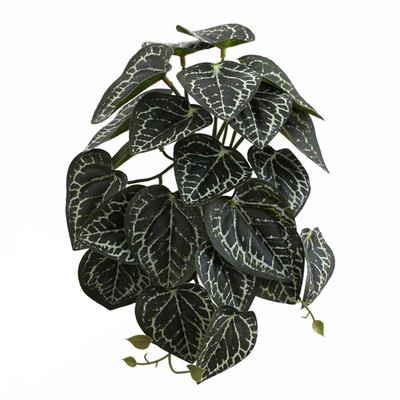 Φυτά Terrarium Τεχνητά για Διακοσμήσεις Οικοτόπων με Τροπικά Φύλλα Ερπετών