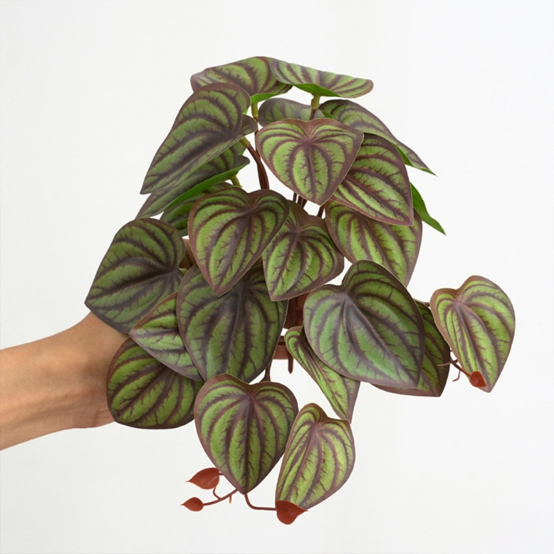 Terārija mākslīgie augi rāpuļu tropu lapu dzīvotņu dekorēšanai