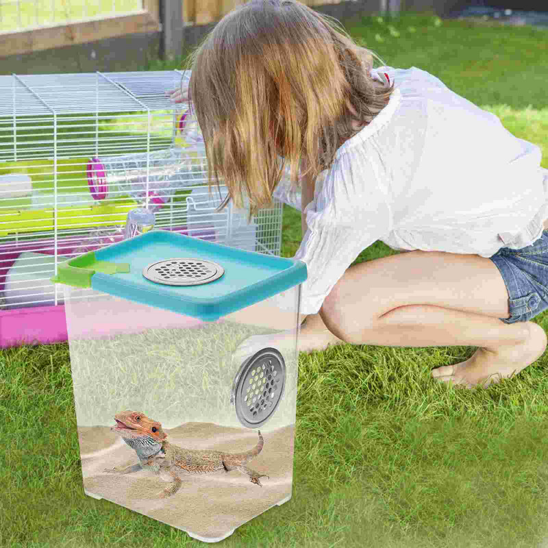 Kastes rāpuļu terārijs zirnekļu barošanas nesējs čūsku iežogojums konteiners dzīvotne Tarantula vaislas gliemežu turētājs bruņurupucis kukainis varde