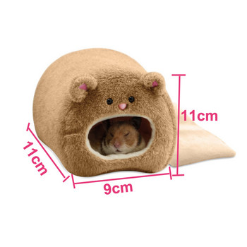 Ζεστό κρεβάτι αιώρα αρουραίος σκίουρος χειμωνιάτικο παιχνίδι κατοικίδιων ζώων Χάμστερ Σπίτι κλουβί κρεμαστό φωλιά+χαλί