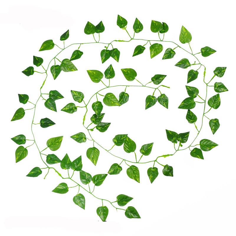 1vnt./220cm Roplių vynmedžių lapai Ropliai Terariumo dekoras Driežas Chameleonai Buveinė Laipiojimo poilsis Dirbtiniai augalai Vynmedžių lapai