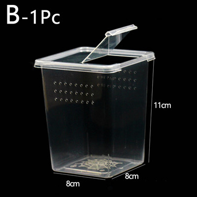 Κουτί αναπαραγωγής ερπετών Habitat Lizard Snake Amphibian Acrylic Cage Frog Spider Διάφανο κουτί διατροφής Εντόμων αναπνεύσιμο Terrarium