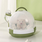 Cușcă de transport în formă de OZN Căsuță portabilă în aer liber Casă de vacanță pentru hamster urs de aur animale mici