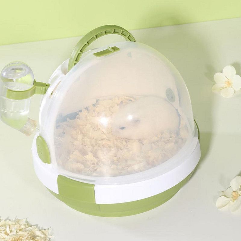 Cușcă de transport în formă de OZN Căsuță portabilă în aer liber Casă de vacanță pentru hamster urs de aur animale mici