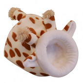 Χάμστερ Σπίτι Αξιολάτρευτο κοτόπουλο κουνέλι σε σχήμα μέλισσας κατοικίδιο ζώο Φωλιά Σπίτι βελούδινο Keep ζεστό Σκίουρος Χειμώνας ζεστό χαλάκι Κρεβάτι ινδικού χοιριδίου