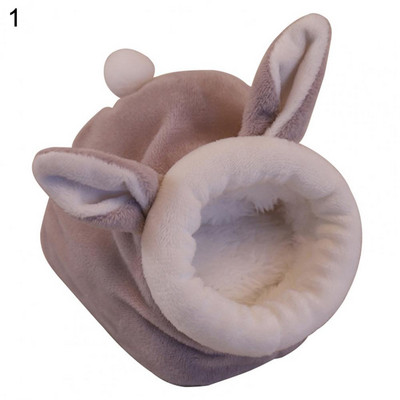 Χάμστερ Σπίτι Αξιολάτρευτο κοτόπουλο κουνέλι σε σχήμα μέλισσας κατοικίδιο ζώο Φωλιά Σπίτι βελούδινο Keep ζεστό Σκίουρος Χειμώνας ζεστό χαλάκι Κρεβάτι ινδικού χοιριδίου