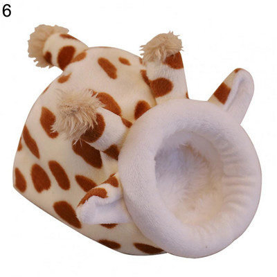 Χάμστερ Σπίτι Αξιολάτρευτο κοτόπουλο κουνέλι σε σχήμα μέλισσας κατοικίδιο ζώο Φωλιά Σπίτι βελούδινο Keep ζεστό Σκίουρος Χειμώνας ζεστό χαλάκι Κρεβάτι ινδικού χοιριδίου