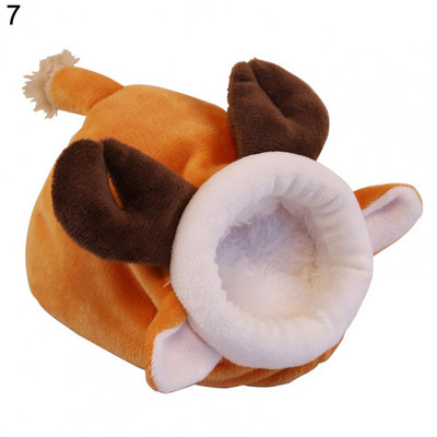 Χάμστερ Σπίτι Αξιολάτρευτο κοτόπουλο κουνέλι σε σχήμα μέλισσας κατοικίδιο ζώο Φωλιά Σπίτι βελούδινο Keep ζεστό Σκίουρος Χειμώνας ζεστό χαλάκι Κρεβάτι ινδικού χοιριδίου