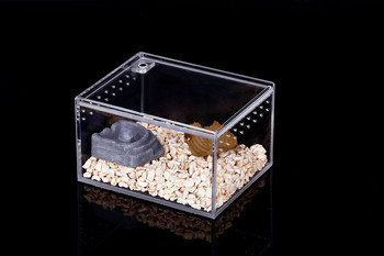 Прозрачна акрилна кутия за размножаване на влечуги, паяк, гущер, земноводни, терариум, устойчив на течове, местообитание за домашни любимци, заграждение за дървесна тарантула