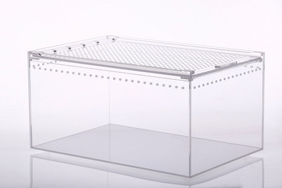 Cutie acrilică transparentă de reproducere a reptilelor păianjen șopârlă amfibieni terariu impermeabil pentru animalele de companie.