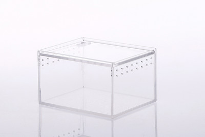 Cutie acrilică transparentă de reproducere a reptilelor păianjen șopârlă amfibieni terariu impermeabil pentru animalele de companie.