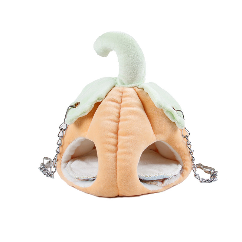 Φωλιά χάμστερ Μαλακό κλουβί ινδικού χοιριδίου Ζεστό χειμωνιάτικο κοντό βελούδινο σπίτι σκίουρος χαριτωμένο τρωκτικό σε σχήμα κολοκύθας