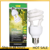 5.0 10.0 UVB 13W/26W Λάμπα ερπετού UV Λάμπα αμφίβια Vivarium Χελώνα Χελώνα Snake Pet Εξοικονόμηση ενέργειας Θέρμανση Φωτισμός 220v
