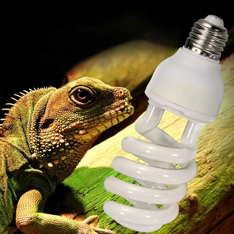 5,0 10,0 UVB 13 W/26 W Reptile Light Bulb UV lampa Abinieku vivārijs Bruņurupucis Čūska Mājdzīvnieks Enerģijas taupīšanas Apkure Apgaismojums 220V