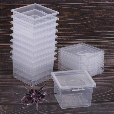 Ερπετό ακρυλικό κλουβί αναπαραγωγής ενδιαίτημα σαύρα φίδι αμφίβιο βάτραχος αράχνη κουτί Διαφανές έντομο αναπνεύσιμο Terrarium