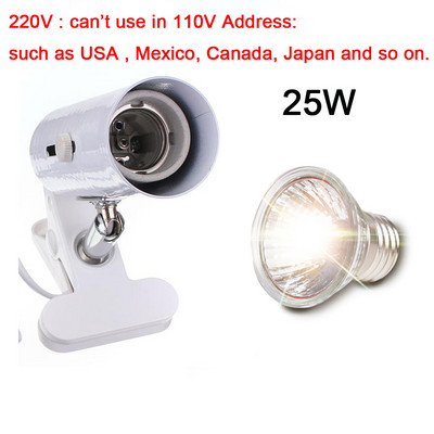 UVA+UVB 3.0 Reptile Lamp Kit with Clip-on Ceramic Light Holter Turtle Basking UV Heating Lamp Set Tortoises Lizard Lighting 220V