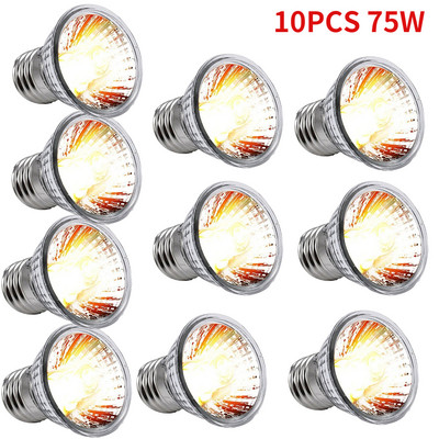 25/50/75W UVA+UVB žarulja za svjetiljku za gmazove Kornjače za grijanje UV žarulje za grijanje Svjetlo za sunčanje punog spektra za vodozemce, guštere