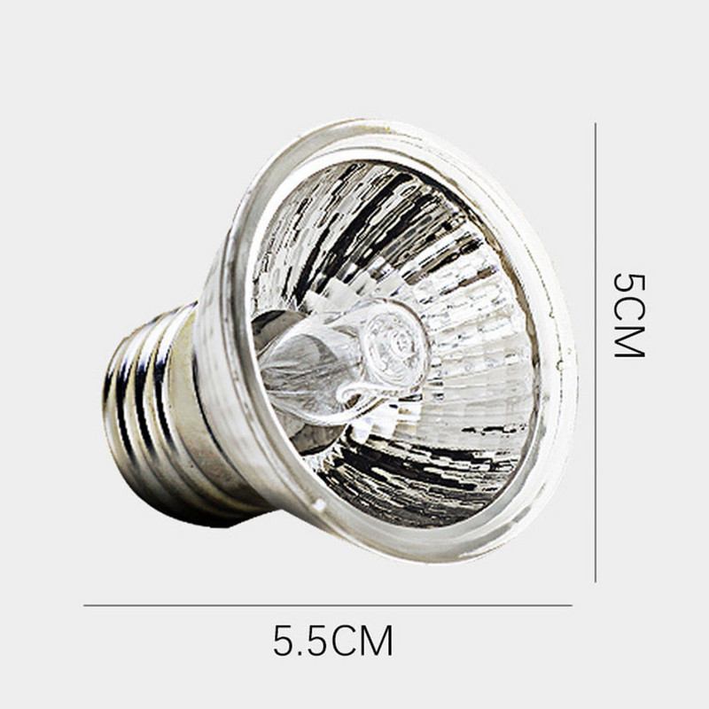 25/50/75W UVA+UVB žarulja za svjetiljku za gmazove Kornjače za grijanje UV žarulje za grijanje Svjetlo za sunčanje punog spektra za vodozemce, guštere