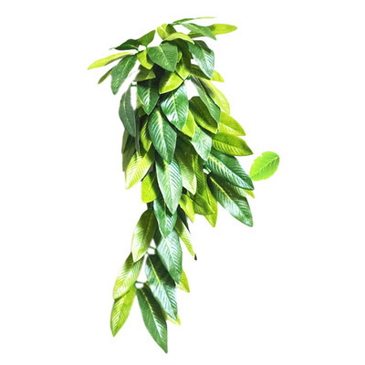 12 ιντσών Reptile Lizards Διακόσμηση Terrarium DIY Ενυδρείο Fish Tank Plant Fake Hanging Realistic Artificial Vine Pet Supplies